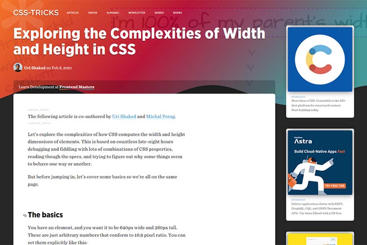 Example from Exploring the Complexities of Width and Height in CSS