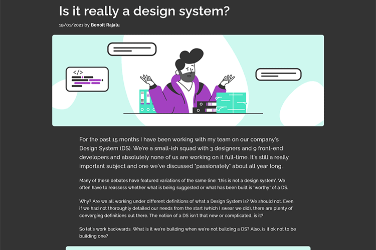 Example from Is it really a design system?