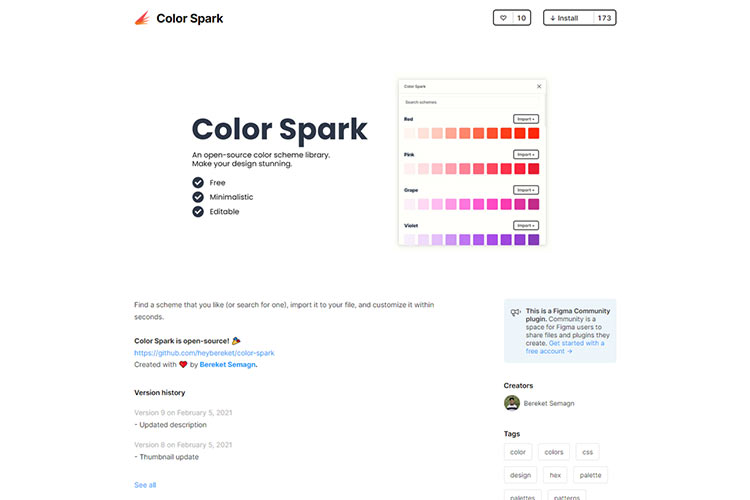 Example from Color Spark