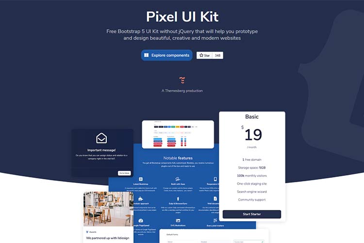 Example from Pixel Bootstrap 5 UI Kit