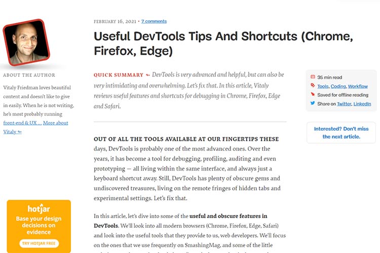 Example from Useful DevTools Tips And Shortcuts (Chrome, Firefox, Edge)