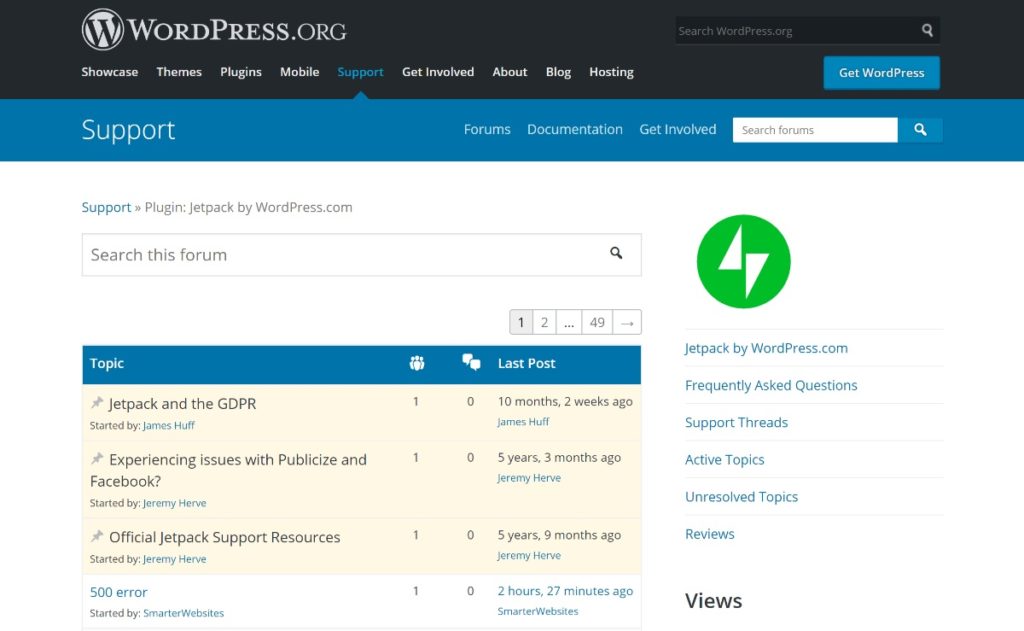 WordPress.org support forums powered by bbPress