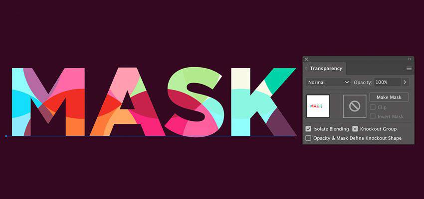 How to Create Colorful Pattern Masking adobe illustrator tutorial