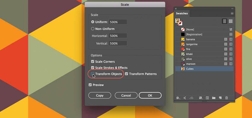 How to Create a Cubical Pattern adobe illustrator tutorial