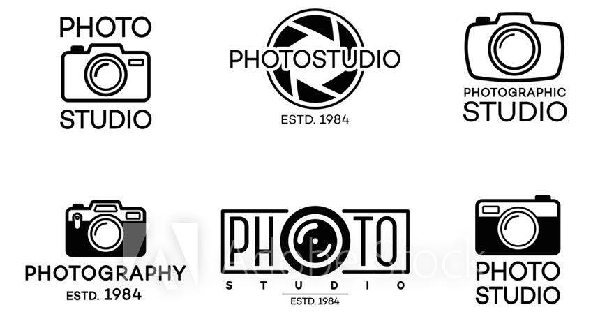 Studio Logo Label Templates photographer camera photography