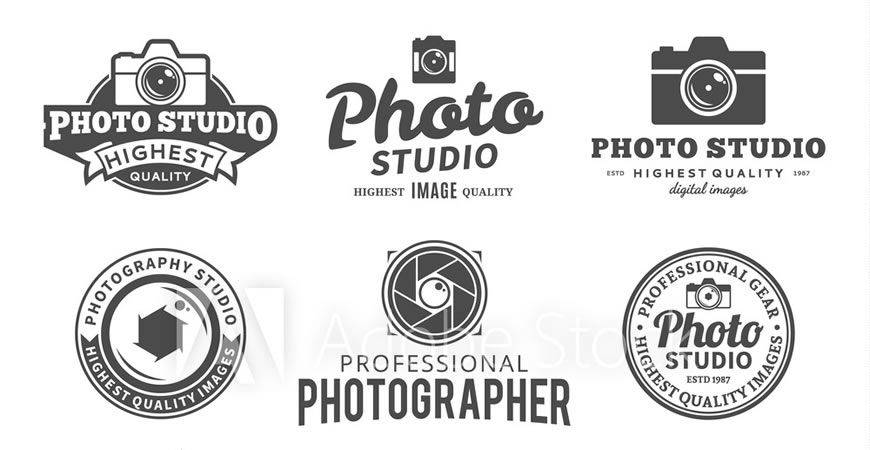 Studio Logos Labels Icons photographer camera photography