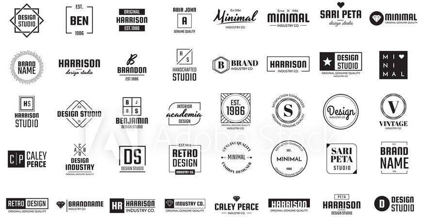 Minimal Logo Template Collection logo creator kit