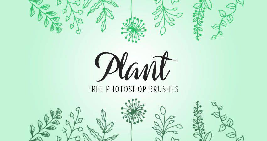 Plant free photoshop nature brush sets