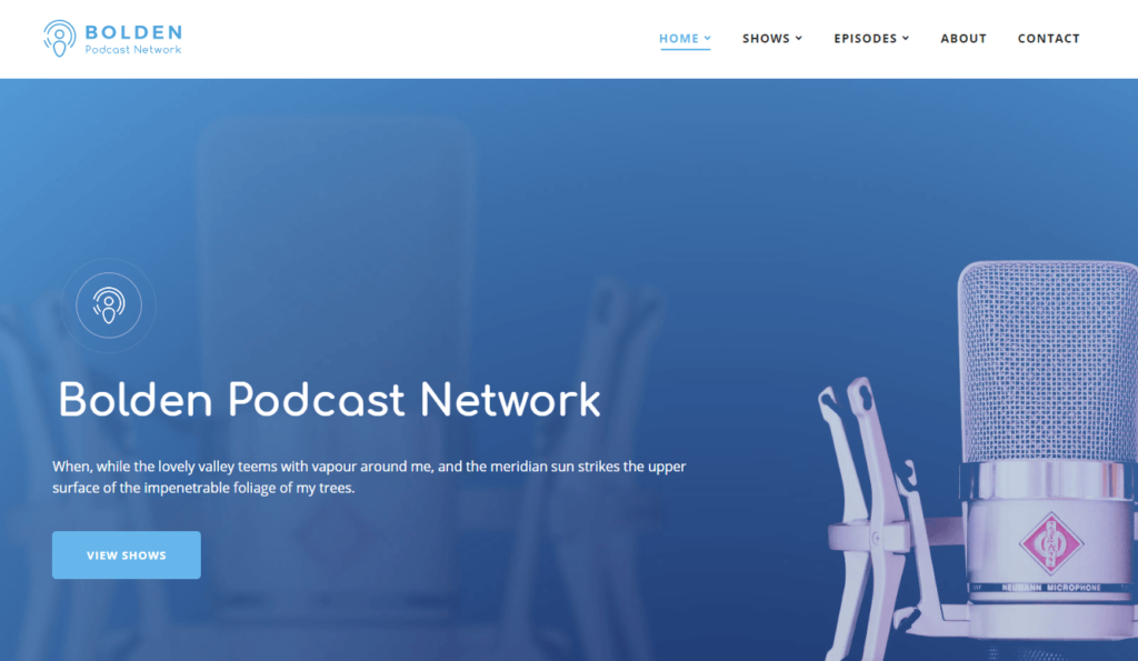 WordPress podcast themes for networks