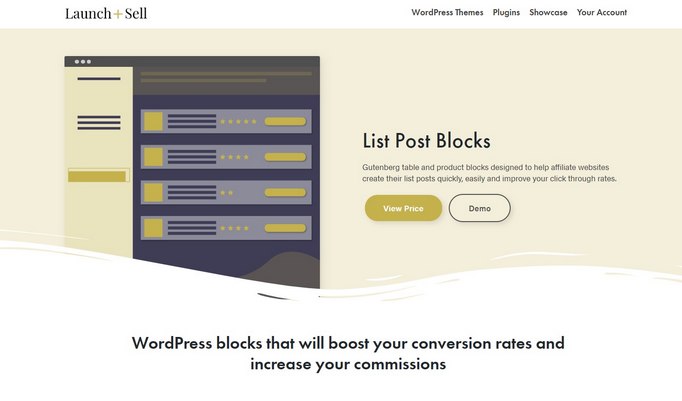 list post blocks