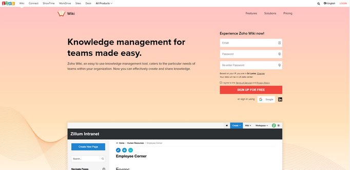zoho-wiki