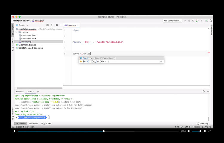 ReactPHP Video Course