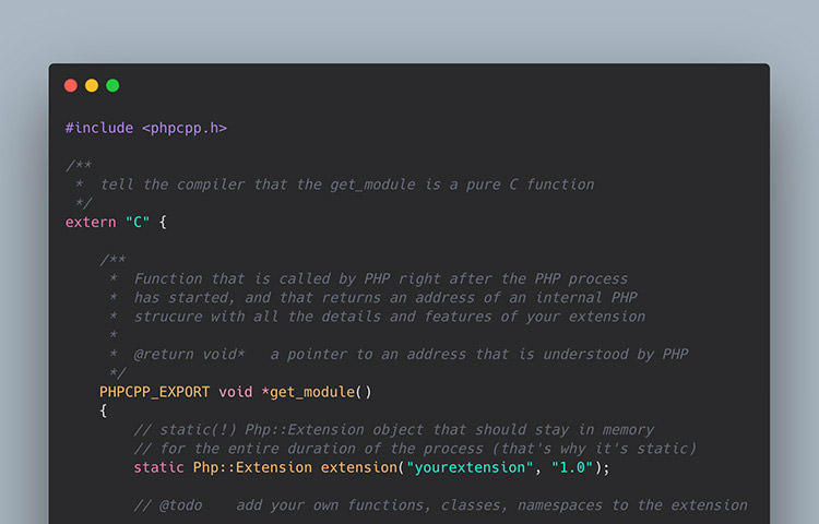 PHP CPP code example