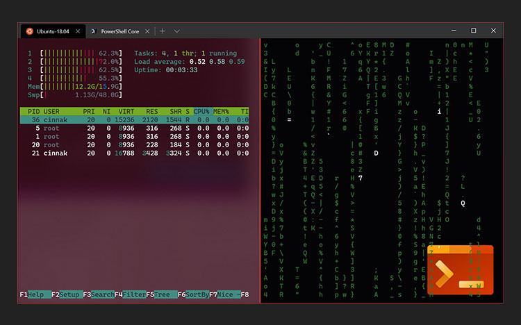 Windows terminal with Ubuntu