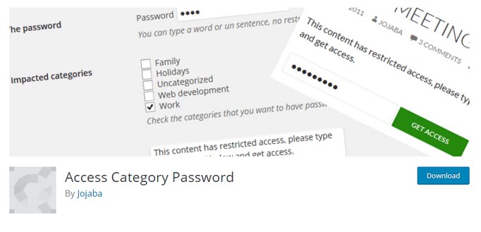 access category password