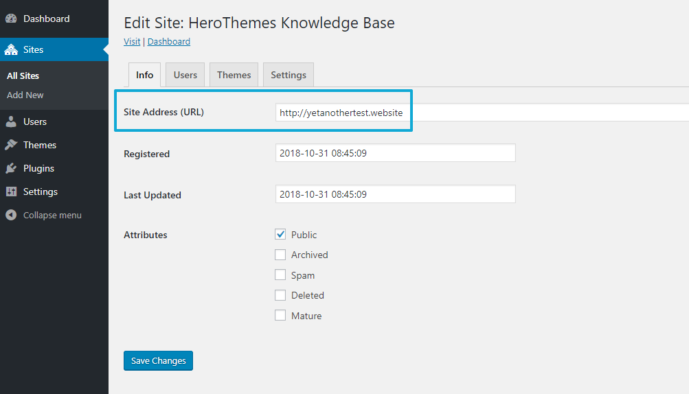 Add external domain for WordPress multisite domain mapping