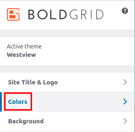 Updates Colors in the BoldGrid Customizer