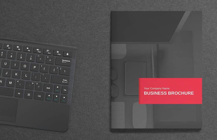 Royal Red brochure business template format