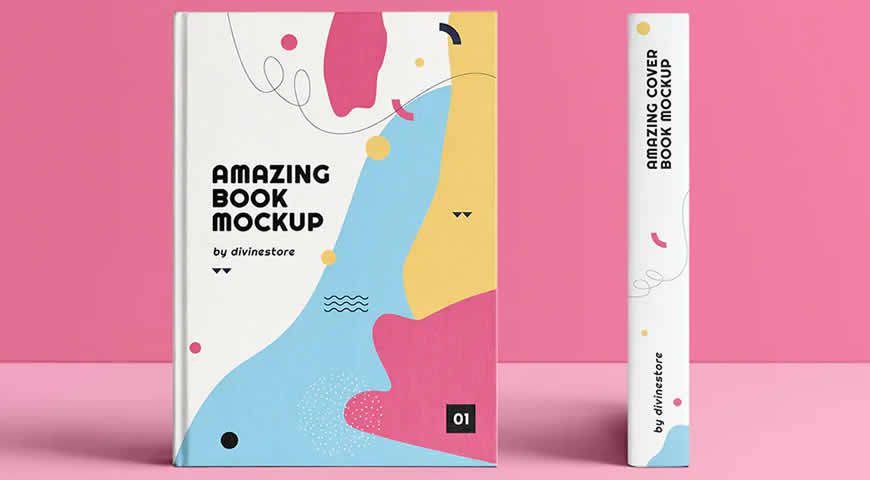 Cover Book Photoshop PSD Mockup Template