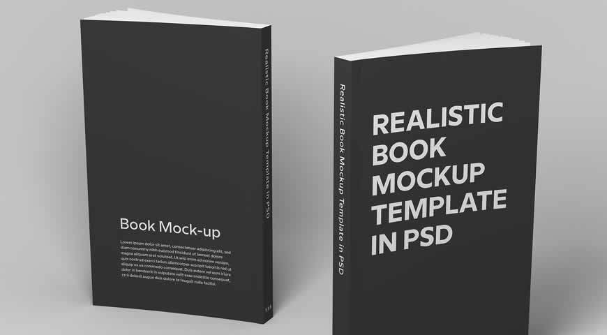 Two Open Soft Cover Books Photoshop PSD Mockup Template