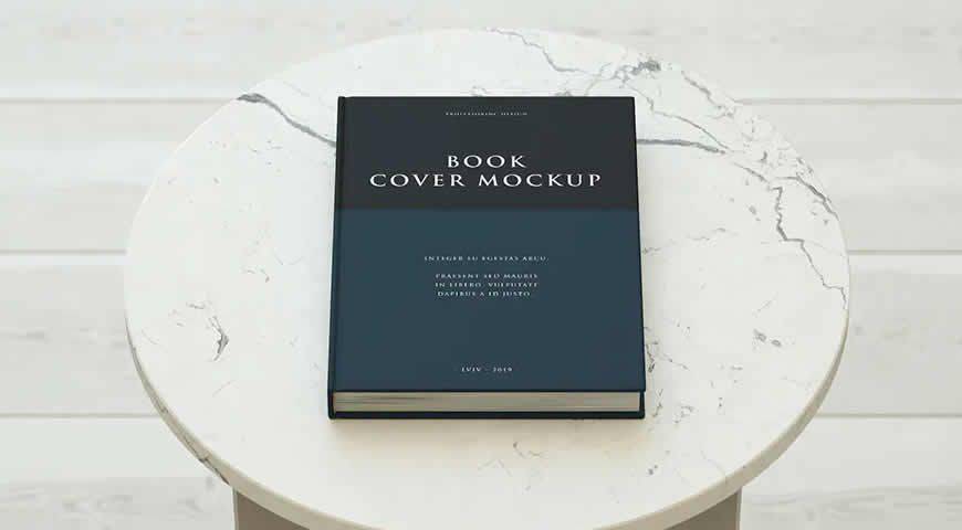 Book Cover Photoshop PSD Mockup Template
