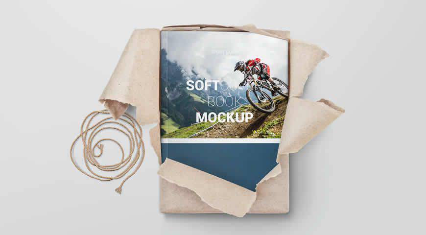 Softcover Book Photoshop PSD Mockup Template