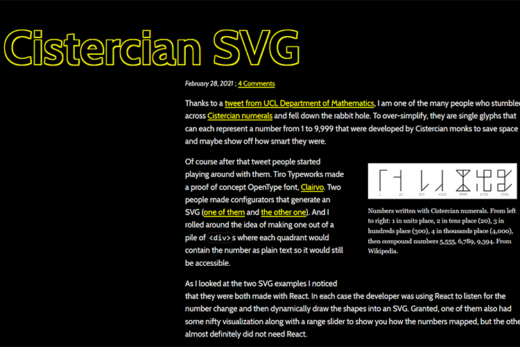 Example from Cistercian SVG