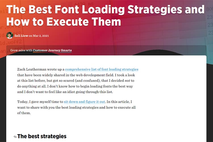 Example from The Best Font Loading Strategies and How to Execute Them