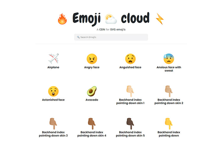 Example from Emoji Cloud