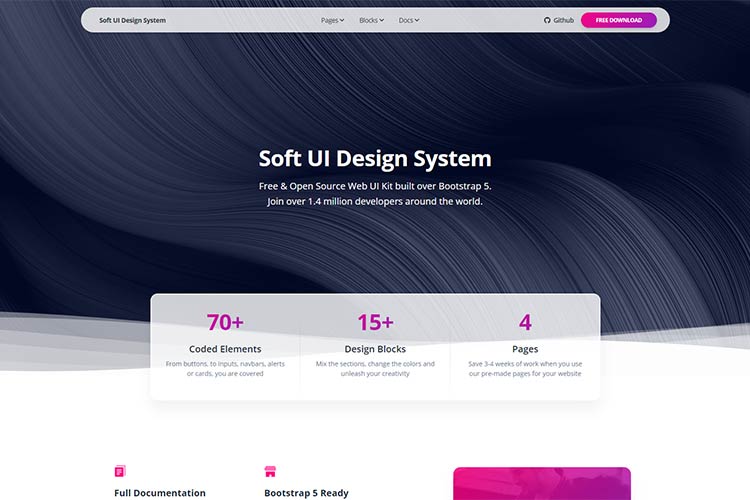 Example from Soft UI Design System