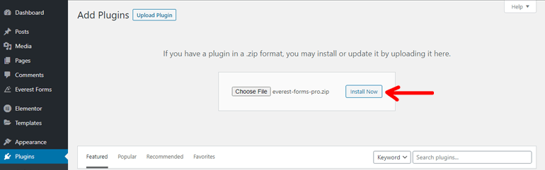 Premium Plugin install