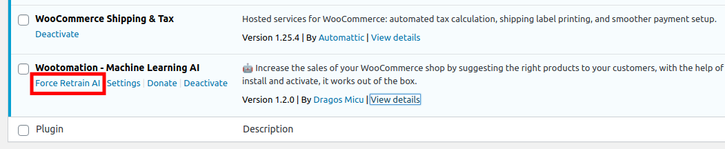 Force the WooCommerce AI to Retrain your site