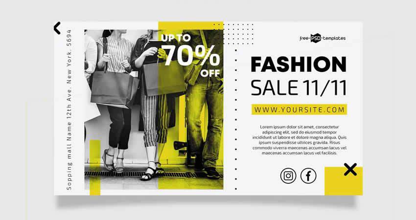 Fashion Sale Flyer Template Photoshop PSD