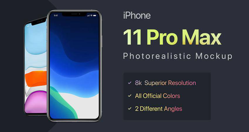 iPhone 11 Pro Max free iphone mockup template psd photoshop