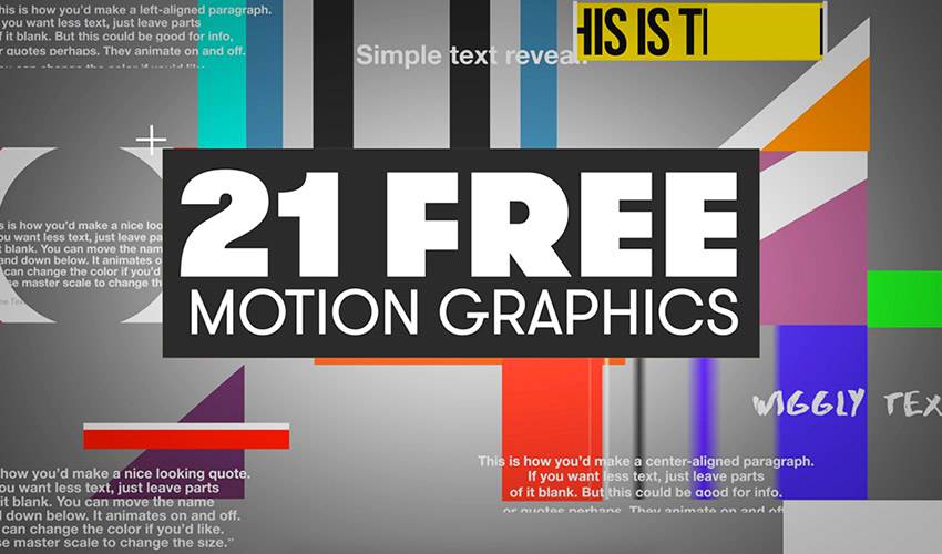 21 Motion Graphics Templates for Premiere Pro Free
