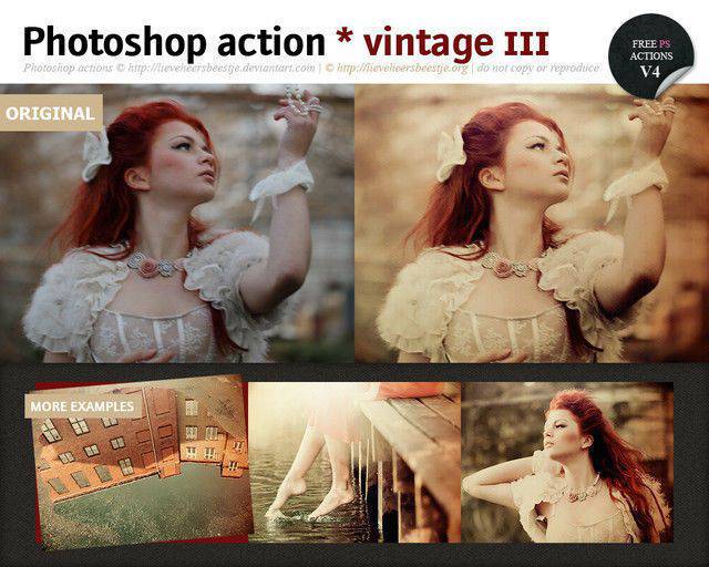Photoshop vintage action III