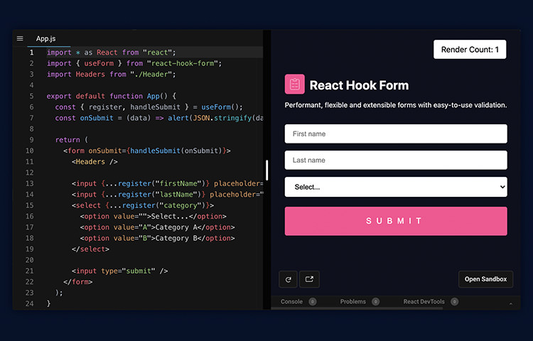 react-hook-form