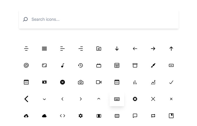 Gutenberg Icons