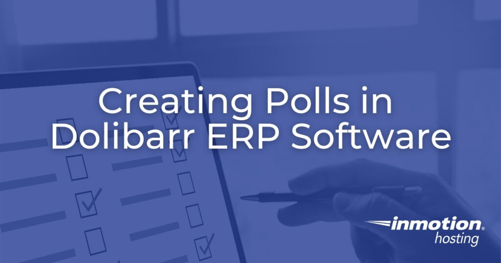 Creating Polls in Dolibarr ERP Software