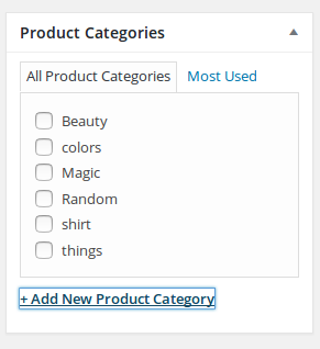Add New Product Category