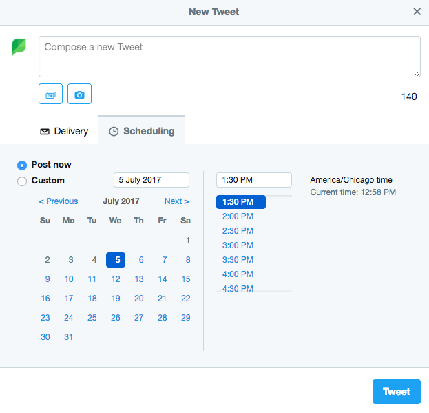 How to schedule Tweets using the Twitter dashboard