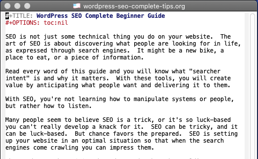 Emacs visual line mode