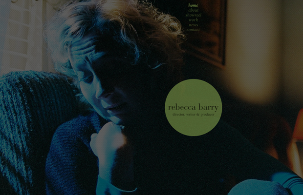 writer and film director Rebecca Barry website layout 2012