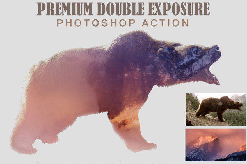Premium Double Exposure Photoshop Action