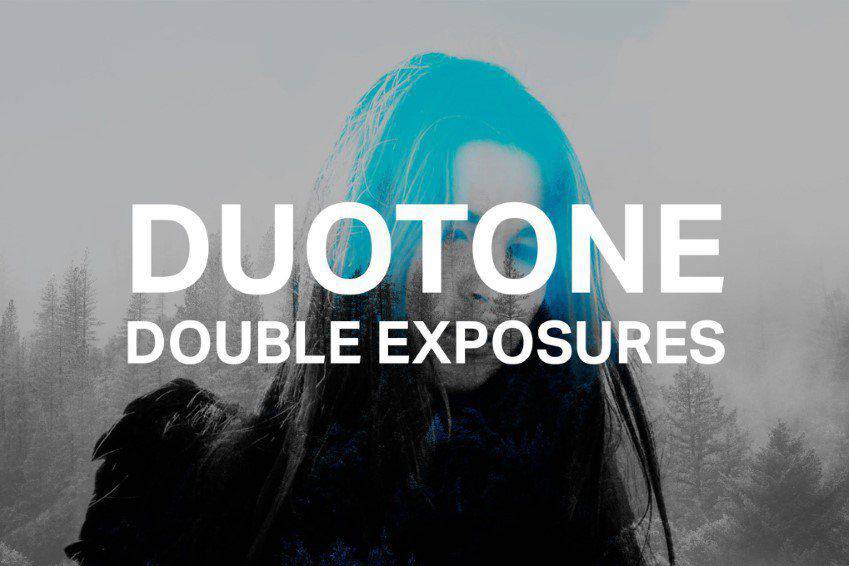 Duotone Double Exposure Photoshop Actions
