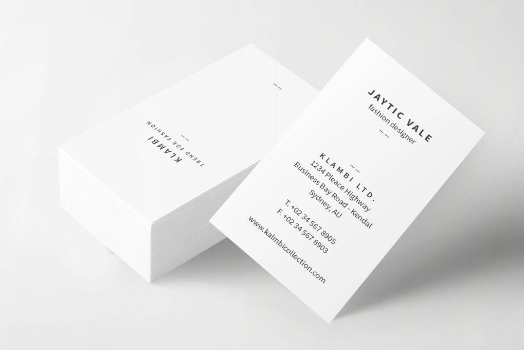 business card template format Adobe InDesign
