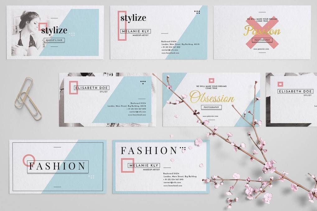 Stylize Business Card Collection template format Adobe Photoshop