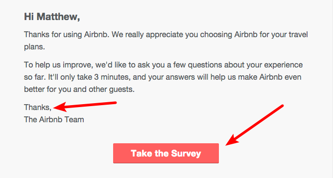 airbnb survey cta