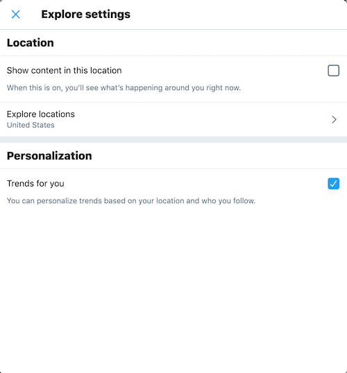 How to personalize Twitter trends on desktop