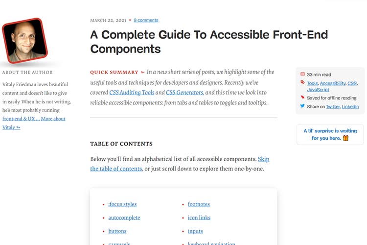 Example from A Complete Guide To Accessible Front-End Components